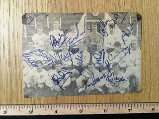 Port Vale Signed Team Picture 14 Rare Autographs 1965/66