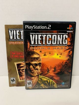 Vietcong - Purple Haze Rare Playstation 2 Game Ps2 Vietnam War