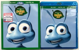 Disney Pixar A Bugs Life Blu Ray,  Rare Oop Slipcover Sleeve World