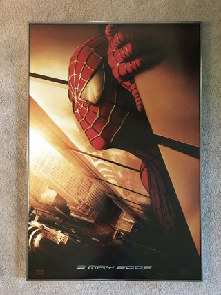 2002 Authentic Spiderman Recalled Movie Poster 27x40 Double Sided Rare