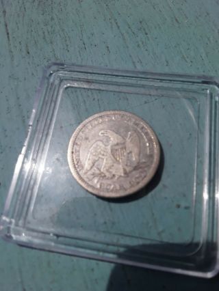 Us Rare 1861 Quarter Dollar Quar - Dol Seated Liberty Coin Circulated