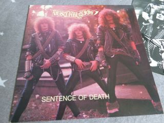 Destruction ‎– Sentence Of Death.  Org,  1987.  In,  Very Rare