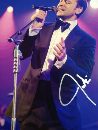 Justin Timberlake Signed Auto 8x10 Rare Man Of The Woods Tour Rock Your Body