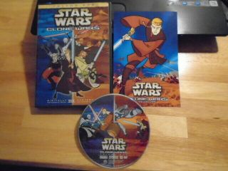 Rare Oop Star Wars Clone Wars Cartoon Dvd Vol.  1 Samurai Jack Tartakovsky 2005