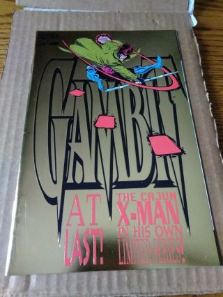 Gambit 1 Gold Foil Cover Variant X - Men Marvel Rare Key Htf 
