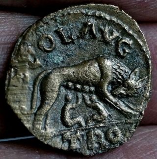 Rare She - Wolf Suckling Romulus & Remus,  Troas,  Alexandria,  Roman Egypt,  200 A.  D,