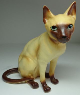 Rare Find Vintage Josef Originals Porcelain Siamese Cat Figurine Made In Korea