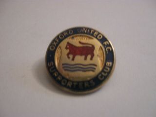 Rare Old Oxford United Football Supporters Club Enamel Brooch Pin Badge Reeves