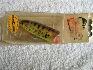 Rare Old Vintage Heddon Baby Lucky 13 Nip Lure Lures Colorclector Brn Crawdad