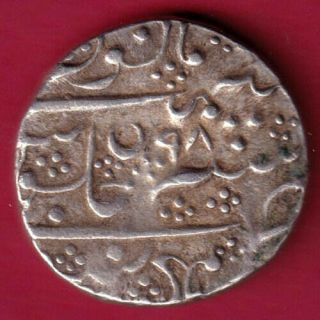 French India - Mysore - One Rupee - Rare Silver Coin Br10