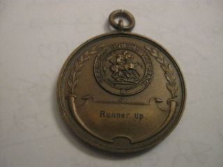 Rare Old 1945 Wartime Church Of England Football Cup Runners Up Medal