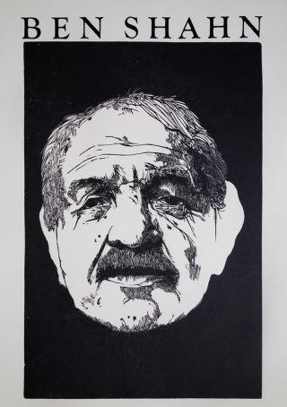 Rare Wood Engraving Print By Barry Moser Of Ben Shahn,  Signed Pennyroyal Press
