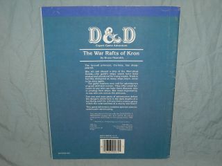 D&D 1st Edition Module - X7 THE WAR RAFTS OF KRON (VERY RARE and EXC) 3