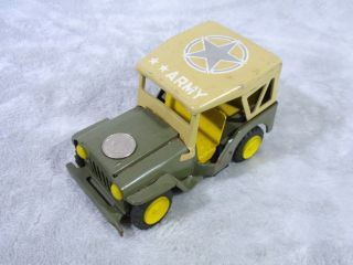 Army Jeep Friction Toy Made In Japan Rare Non Us Version Made 1950 
