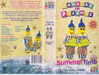 Bananas In Pyjamas Summer Time Vhs Video Pal A Rare Find