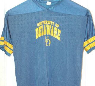 Rare Vtg University Of Delaware Blue Hens Football Jersey Usa Made College