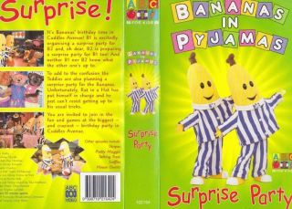 Bananas In Pyjamas Surprise Party Vhs Video Pal A Rare Find