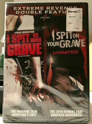 I Spit On Your Grave 1978/2010 Double Feature Dvd Uncut Unrated Rare Oop Likenew