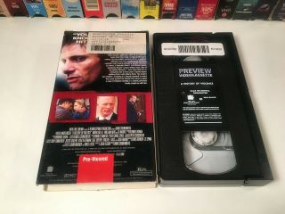 A History Of Violence Rare Promo Screener VHS 2005 Cronenberg Blockbuster Rental 2