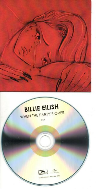 Billie Eilish Rare French Promo Cds In Card Ps When The Party S Over