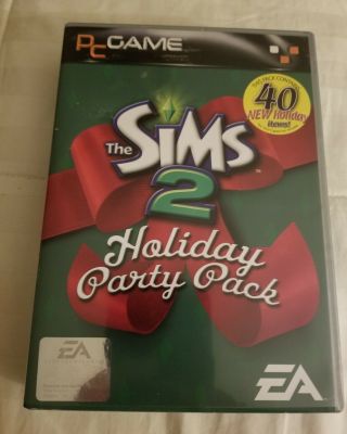 The Sims 2 Holiday Party Pack Pc 2005 Expansion Pack Rare