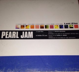 Pearl Jam Last Kiss Cd Single Rare Popular Song Solider Of Love No Boundaries