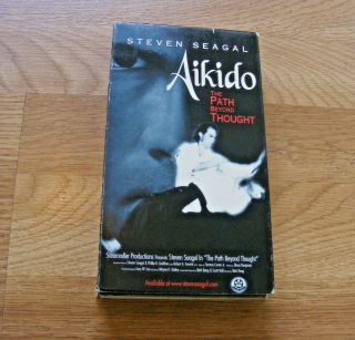 Rare Steven Seagal Aikido The Path Beyond Thought Instructional Video Vhs 1999