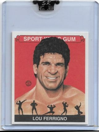 Rare 2007 Sport Kings Lou Ferrigno Mini Card 9 The Hulk Bodybuilding Great