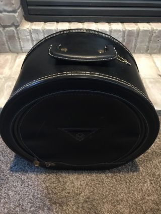 Rare Vintage AMF Black Round Bowling Ball Bag Case 2