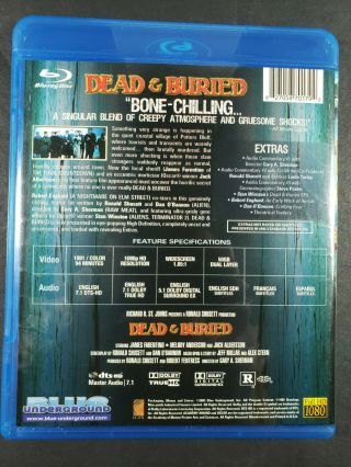 Dead and Buried (Blu - ray Disc,  2009) Classic Cult HORROR Zombie Dead Rare OOP 2