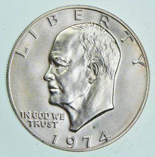 Specially Minted - S Mark - 1974 - S 40 Eisenhower Silver Dollar - Rare 887