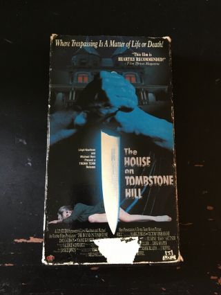 The House On Tombstone Hill Rare Vhs Horror