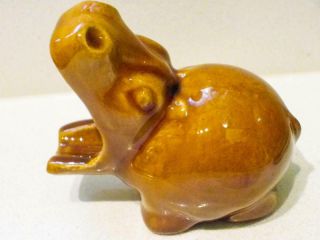 Clarice Cliff Rare Ceramic Hippopotamus Ashtray - England 1920 