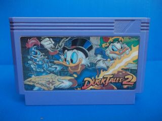 Vary Rare Vintage Famiclone Duck Tales 2 - Old Chips Famicom Nes Cartridge 8bit