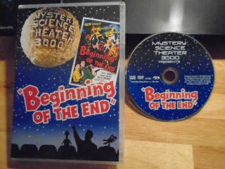 Rare Oop Mystery Science Theater 3000 Dvd Beginning Of The End Sci - Fi Horror 