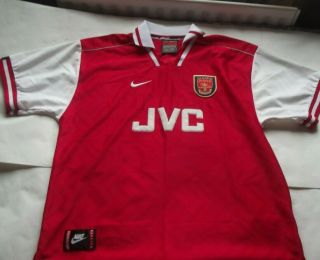 Arsenal 1996 1998 Home Shirt Rare Jvc Classic (xl)