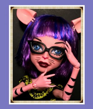 Monster High Doll Rare Cam Create A Monster Werecat Cat W/ Clothes,  Shoes,  Wig