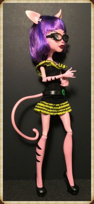 Monster High Doll RARE CAM Create A Monster Werecat Cat w/ Clothes,  Shoes,  Wig 4