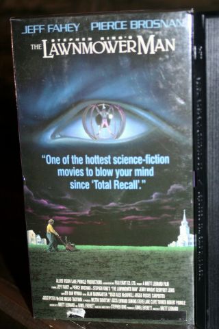 Very Rare 1992 The Lawnmower Man Stephen King Sci - Fi Horror Cult Vhs Movie