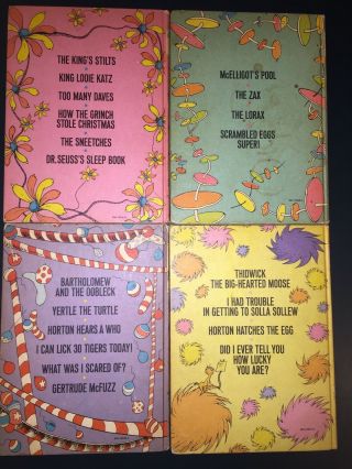 4 Vintage  Dr.  Seuss Storytime  Hardcover Books Rare Dr Suess 1974 Collectors 2