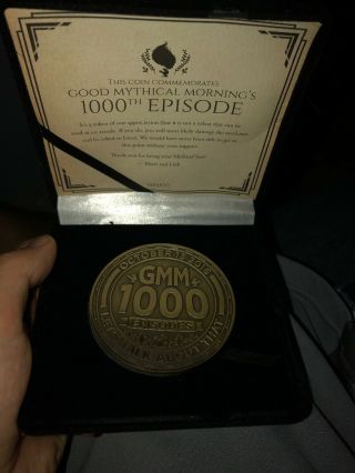Good Mythical Morning 1000 Episodes Commemorative Coin Rare