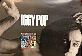Iggy Pop Brick by Brick 2 - Sided Promo Poster Vintage Charles Burns 1990 RARE 7