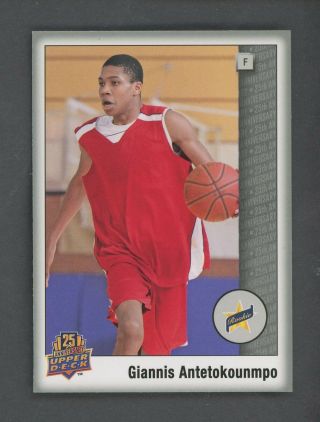 2014 Upper Deck 25th Anniversary Rookie Card Rc Giannis Antetokounmpo Rare Ssp