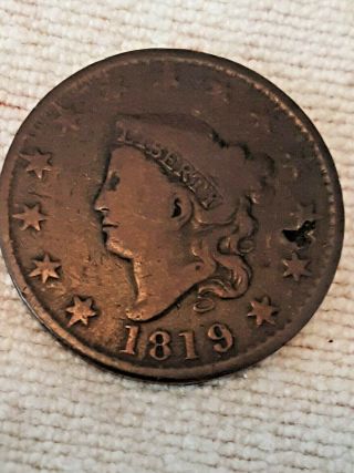Rare Large Date 1819 Large Cent