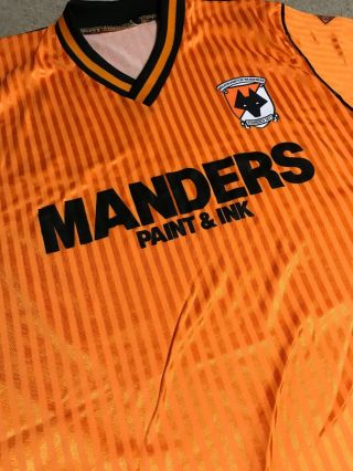 Wolves Football Shirt Wolverhampton Wanderers Medium Rare Retro Scoreline 3