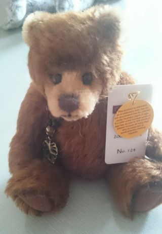 Rare Charlie Bears Minimo Wildlife Grizzly Brown Bear Diddly Doo