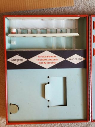 Vintage Rare LARGE Porter Chemcraft No.  615 4 - Panel Chemistry Set Metal Cabinet 6