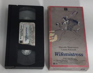 Wifemistress Rare Erotic Drama Film Vhs 1977 Marcello Mastroianni,  Cristaldi