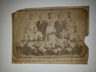 St.  Ignatius College University Baseball Team 1909 Team Picture Rare