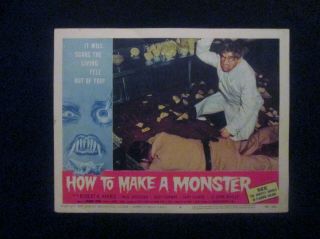 1958 How To Make A Monster Rare 11x14 Horror Movie Lobby Card 6